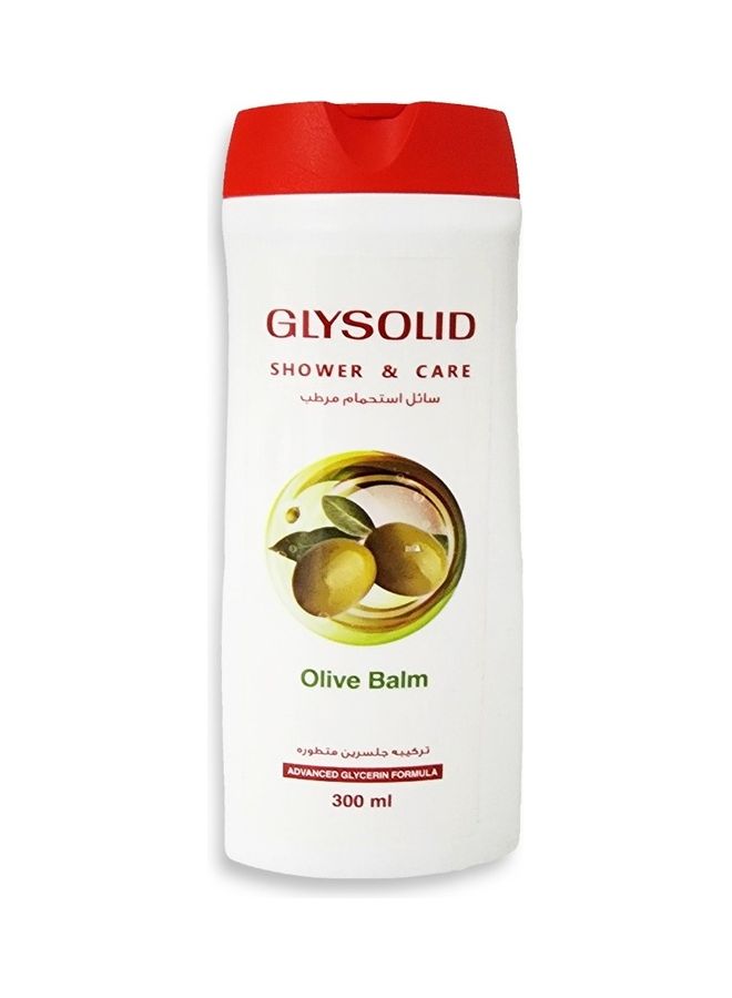 GLYSOLID Shower & Care with Olive balm scents with advanced glycerin formula to softness your skin all the day (olive balm) 300ml - Image 1