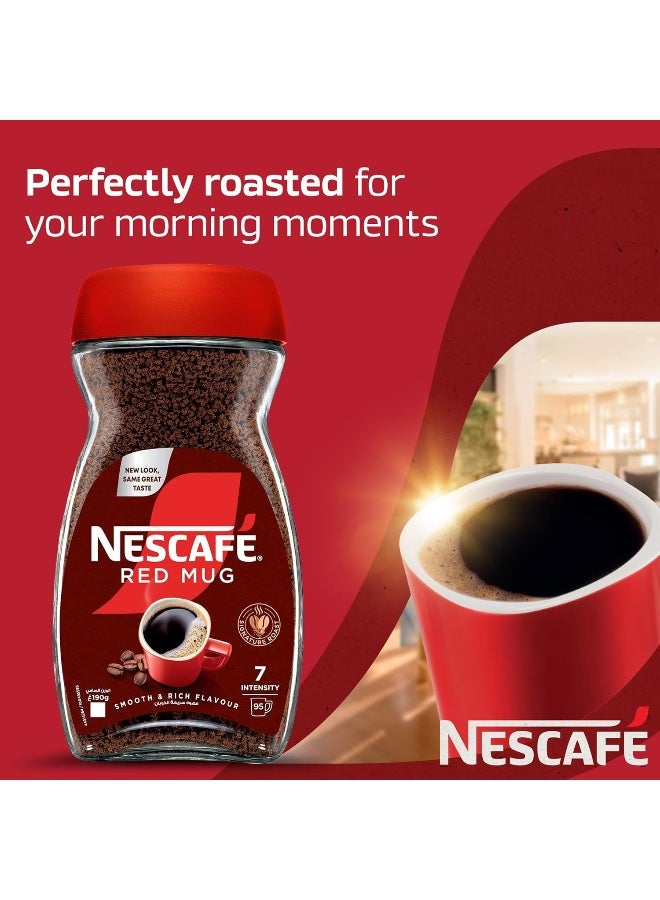 Nescafe Red Mug Instant Coffee Jar 190 Ggrams Single - Image 2