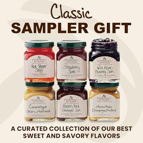 Stonewall Kitchen Classic Sampler Collection 6Piece Jam and Condiment Gift Box - Image 5