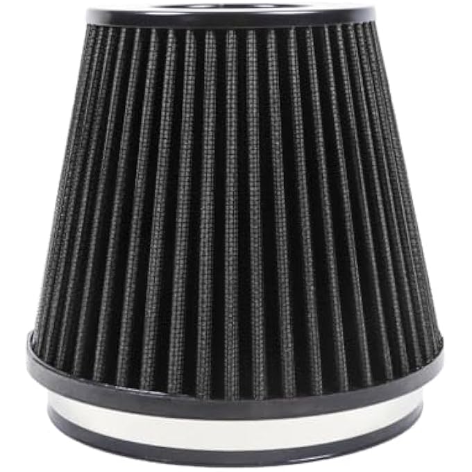 Kyostar Universal 6" 152mm High Flow Inlet Cold Air Intake Cone Replacement Dry Air Filter Black #2048 - Image 5