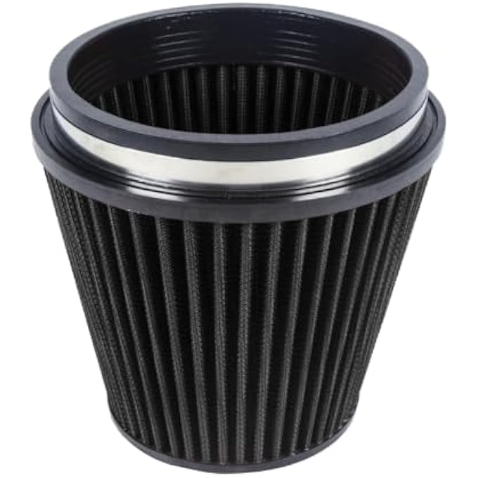 Kyostar Universal 6" 152mm High Flow Inlet Cold Air Intake Cone Replacement Dry Air Filter Black #2048 - Image 2