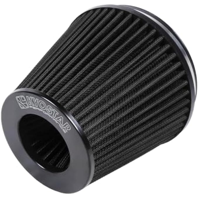 Kyostar Universal 6" 152mm High Flow Inlet Cold Air Intake Cone Replacement Dry Air Filter Black #2048 - Image 4