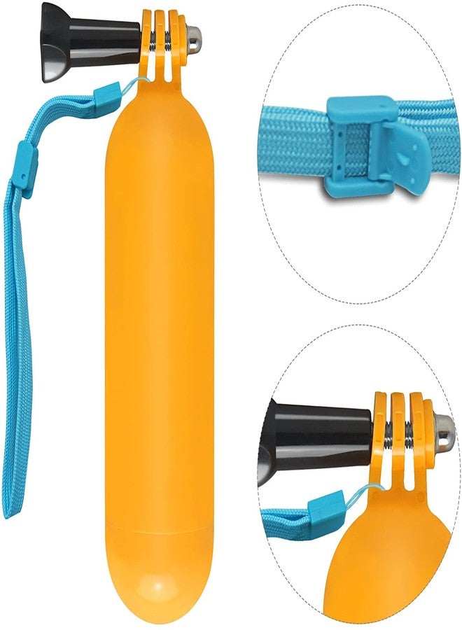 Action Pro Floating Bobber Hand Grip Handle Monopod Screw with Strap Compatible with All GoPro Hero 13 12 11 10 9 8 7 6 5 4 3+ 3 SJCAM Yi Eken 4k Action Camera (Yellow) - Image 2