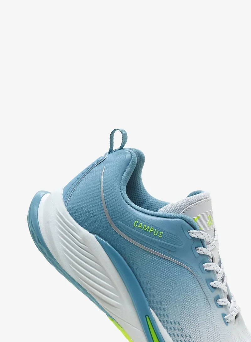 CAMPUS Wht/C.Blue Men’s White Sneakers – Dynamic Dual-Tone Design with Stylish Contrast Detailing for Men | Best Price UAE