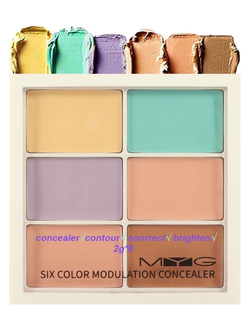 Waterproof Professional Color Corrector for Dark Circles Red Marks Scars,Longwear&Easy to Apply. Colors Correcting Concealer Palette&Creamy Concealer Palette