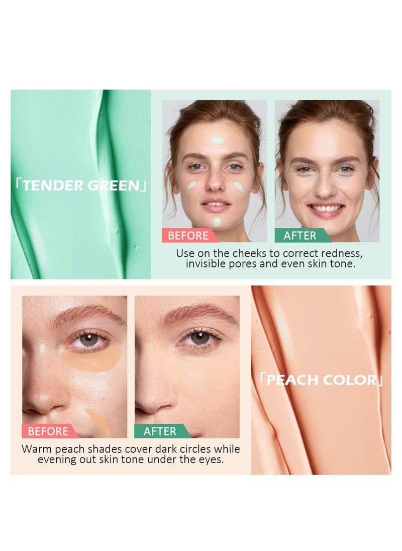 SYOSI - Waterproof Professional Color Corrector for Dark Circles Red Marks Scars,Longwear&Easy to Apply. Colors Correcting Concealer Palette&Creamy Concealer Palette - Image 1