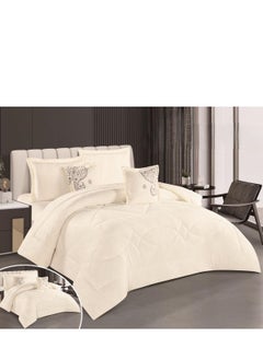 SMART HOME Winter Double Bedspread Quilt Set with Embossed Pattern, Velvet and Fur, Size 240*260cm  - Image 1