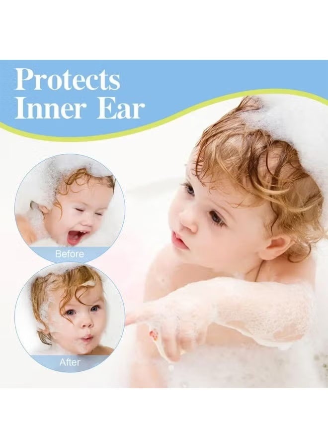 JUE-FISH 20pcs Waterproof Ear Stickers, Disposable Baby Bathing and Shampooing Ear Protection, Transparent Waterproof Patches - Image 4