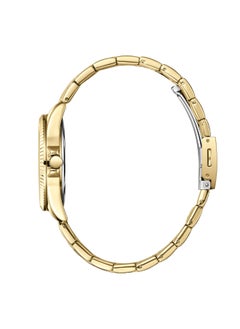 Lee Cooper ساعة لي كوبر النسائية، شاشة تناظرية وحزام معدني - LC08033.120، ذهبي  - Image 3