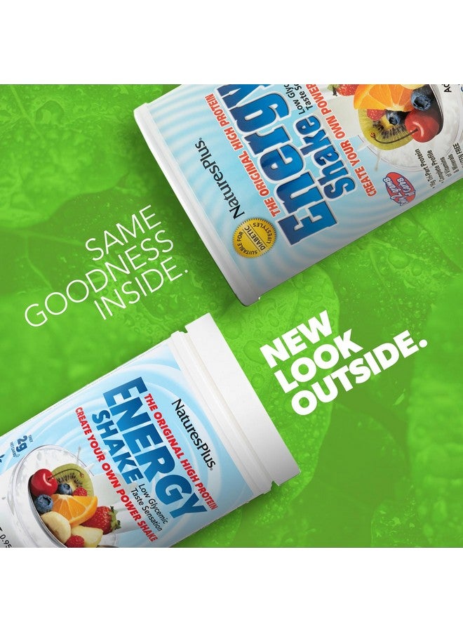 Natures Plus NaturesPlus Energy Shake - 0.95 lb - 16 Grams of Plant-Based Protein Per Serving - Contains Digestion-Supporting Enzymes - No Added Sugar - Non-GMO, Vegetarian, Gluten Free - 16 Servings - Image 1