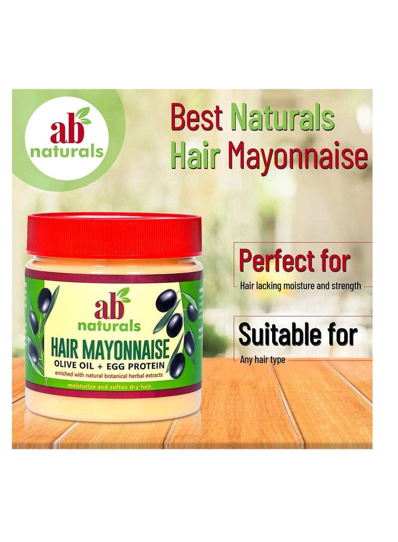 إيه بي ناتشورالز زيت زيتون مايونيز للشعر بالإضافة إلى بروتين البيض أصفر 250 مل - Image 1