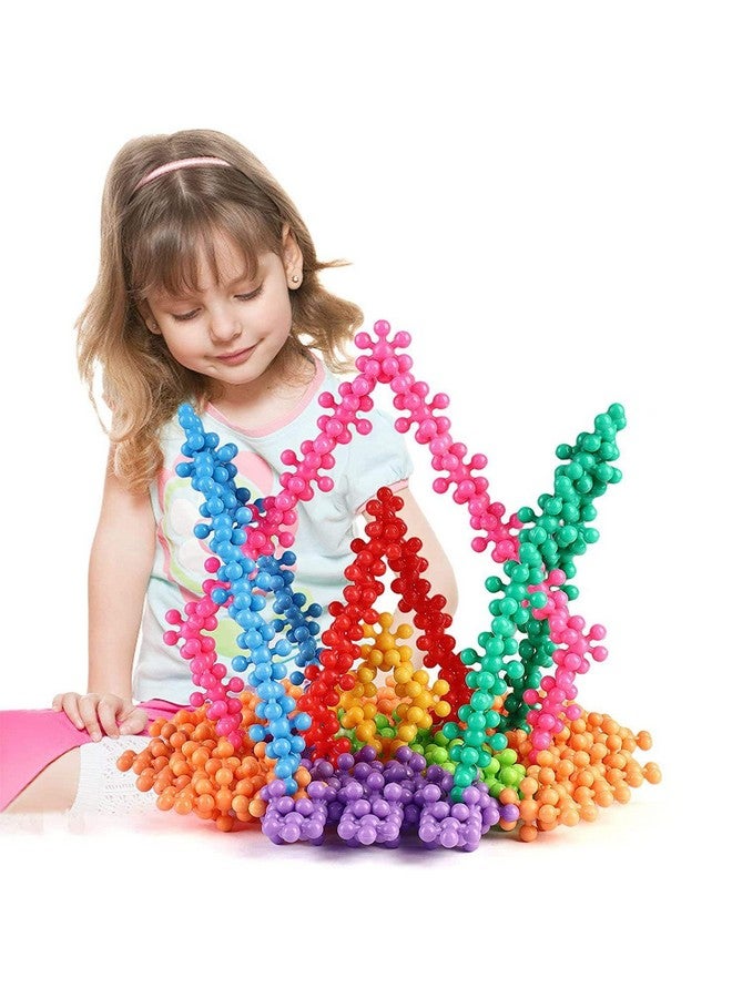 VGRASSP 40+ Pcs DIY Colorful Plum Shape Interlocking Blocks Toy for Kids - Plastic Made Flower Building Blocks -Imagine, Create, Fun and Learn Toy - Color As Per Stock (Plum Blocks) - Image 4