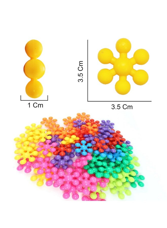 VGRASSP 40+ Pcs DIY Colorful Plum Shape Interlocking Blocks Toy for Kids - Plastic Made Flower Building Blocks -Imagine, Create, Fun and Learn Toy - Color As Per Stock (Plum Blocks) - Image 3