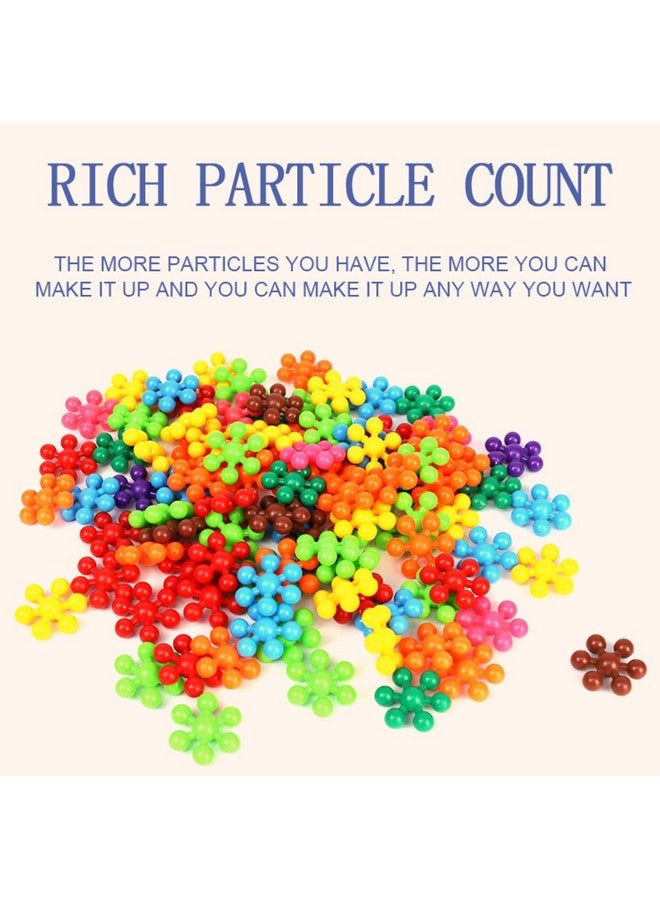 VGRASSP 40+ Pcs DIY Colorful Plum Shape Interlocking Blocks Toy for Kids - Plastic Made Flower Building Blocks -Imagine, Create, Fun and Learn Toy - Color As Per Stock (Plum Blocks) - Image 5