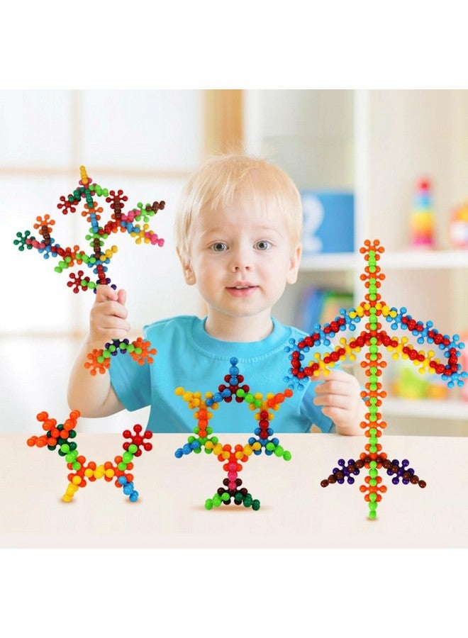 VGRASSP 40+ Pcs DIY Colorful Plum Shape Interlocking Blocks Toy for Kids - Plastic Made Flower Building Blocks -Imagine, Create, Fun and Learn Toy - Color As Per Stock (Plum Blocks) - Image 2