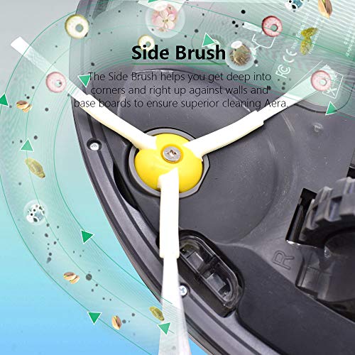Neutop Replacement Side Brush Compatible with All iRobot Roomba 900, 800, 700, 600, 500 Series 960 980 981 985 860 880 890 891 895 760 770 614 645 650 655 665 671 675 690 692 694 560 595 Models,9-Pack - Image 2