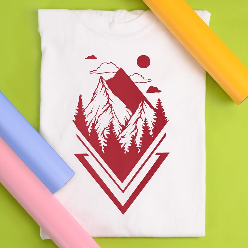Siser EasyWeed Heat Transfer Vinyl 11.8" x 5ft Roll (Red) - - Compatible, Cricut, Silhouette and Other Craft/Professional Cutters - CPSIA Certified - Image 4
