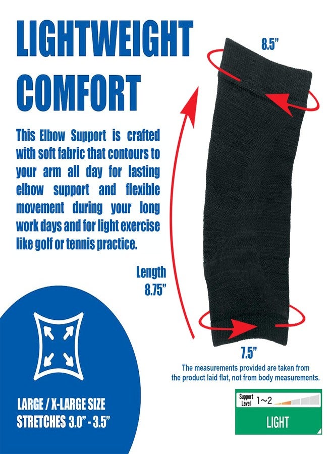 Phiten Metax Elbow Support Sleeve Brace - Slip On, Temperature Control, Permeated with Premium Aqua-Metals for Relief, Mild Compression for Exercise, Workouts, Daily Wear (Large/X-Large) - Image 5