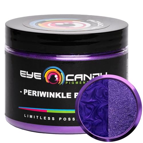 Eye Candy Pigments Premium Purple Mica Powder - Periwinkle Purple (50gr) - for Epoxy, Resin, Soap, Paint, Woodworking, Acrylic Pouring, Bath Bombs, Fishing Lures - DIY Arts and Crafts Additive - Image 1
