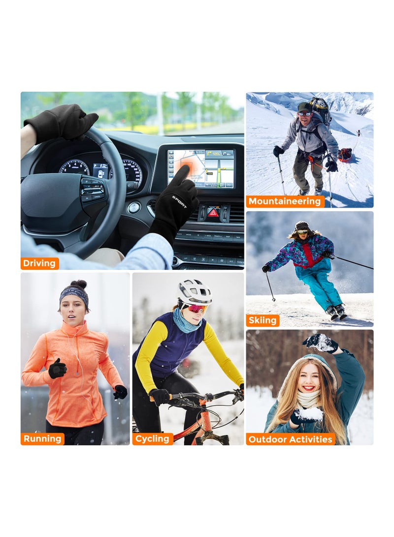 Zikra Winter Gloves for Men and Women - Touchscreen Waterproof Thermal Cycling Gloves for Cold Weather (14°F) - Ideal for Running, Hiking, Climbing, Biking, and Driving (Size M) - Image 5