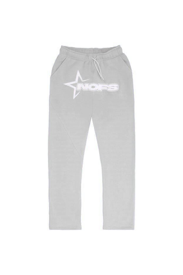 2023 Y2K NOFS Print Mens Hip-Hop Tracksuit Gray trousers (priority delivery for favorites) 