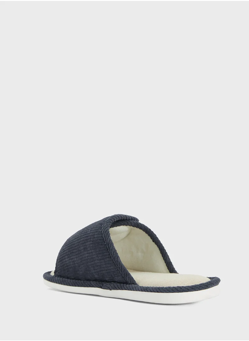 سفنتي فايف Open Toe Cozy Home Slippers