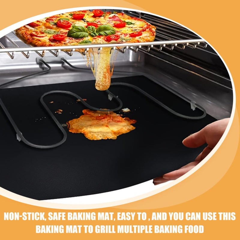 BESTonZON 4pcs Nonstick Oven Baking Mats 340x240mm Heat-resistant Reusable Silicone Liners for Air Fryer and Oven Bottom Pads, Kitchen Bakeware Accessories - Image 5