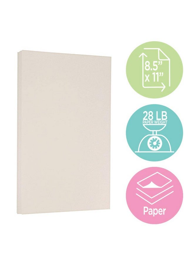 جام بايبر ورق جام من ستراثمور، وزن 28 رطلاً، 105 جرام/م2، مقاس 8.5 × 11، منسوج باللون الأبيض الطبيعي، 100 ورقة/عبوة - Image 4