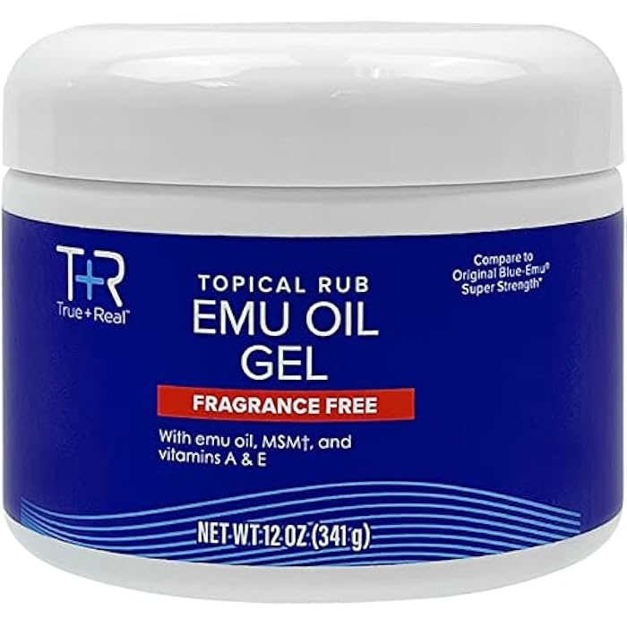 True+Real Emu Oil Gel, 12 oz - Image 1