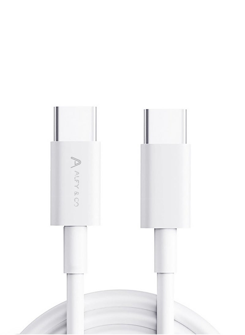 60W USB C Cable 1M, PD 3.0 3A Fast Charging Cord Type C Cable Compatible with iPhone 15 Series, MacBook Pro, iPad Pro, Samsung Galaxy S23/22/Z Fold/Z Flip, Google Pixel 7/6A,PS5,Switch white - pzsku/Z35E580F52685F2A9B6A5Z/45/_/1702805599/ac7be97f-a5ad-4481-9104-fb9a52456ee9