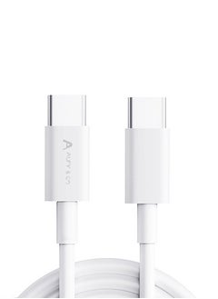 ALFY & CO 60W USB C Cable 1M, PD 3.0 3A Fast Charging Cord Type C Cable Compatible with iPhone 15 Series, MacBook Pro, iPad Pro, Samsung Galaxy S23/22/Z Fold/Z Flip, Google Pixel 7/6A,PS5,Switch white  - Image 3