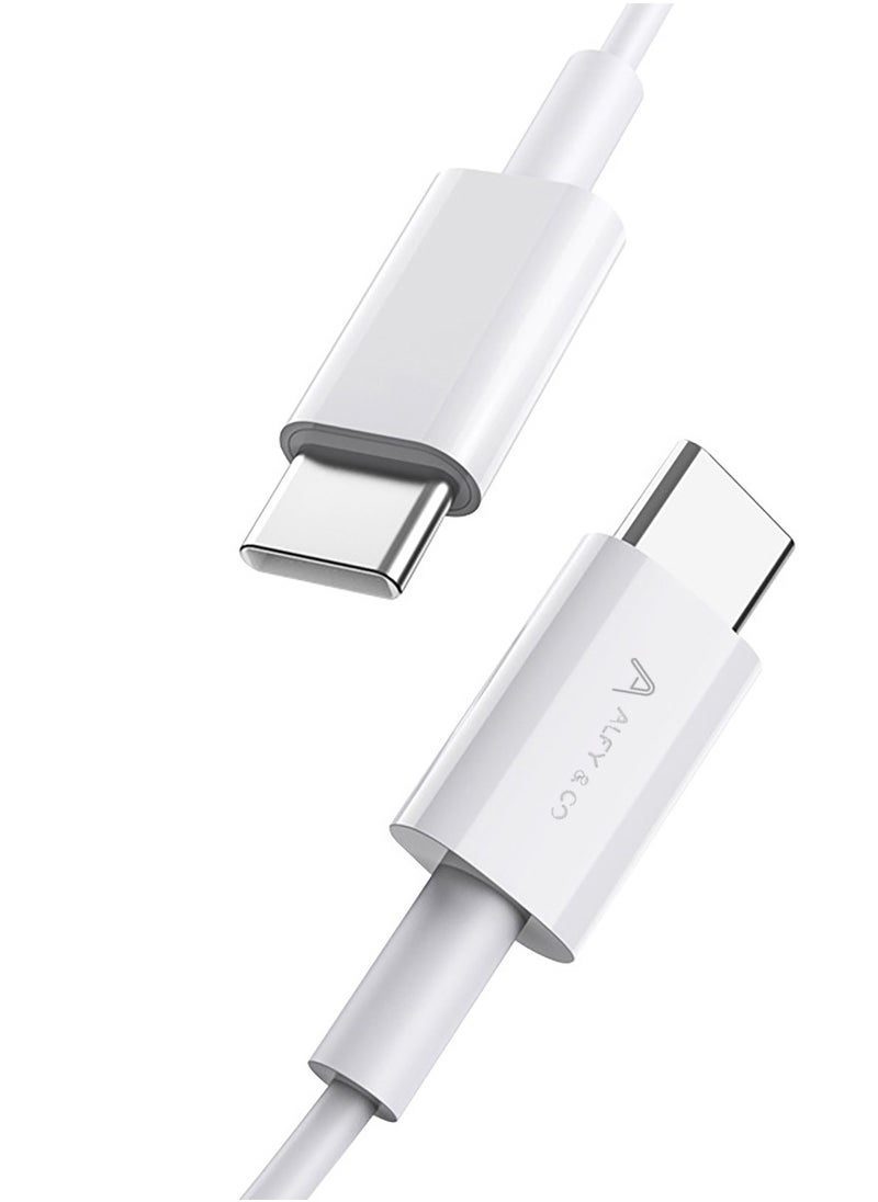 60W USB C Cable 1M, PD 3.0 3A Fast Charging Cord Type C Cable Compatible with iPhone 15 Series, MacBook Pro, iPad Pro, Samsung Galaxy S23/22/Z Fold/Z Flip, Google Pixel 7/6A,PS5,Switch white - pzsku/Z35E580F52685F2A9B6A5Z/45/_/1702805620/e05c6008-7eb2-489b-ad83-cc04c995915e