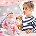 SMILESSKIDDO Interactive Baby Doll Pink 16 Inch Crying Talking Feeding Dolls with Different Sounds and Accessories Pretend Play Preschool Toys for 2 3 4 5 Year Old Girls Boys Gift - Image 4