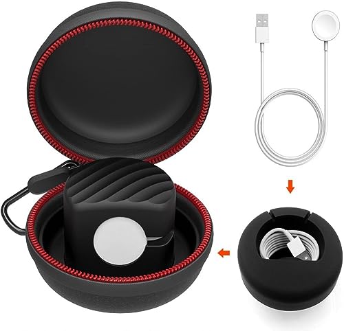 EMallee حامل شاحن EMallee Galaxy Watch 8 7، حقيبة سفر محمولة، علبة تخزين واقية وشاحن USB-C لسامسونج جالاكسي ووتش 8 7 ألترا 6 كلاسيك 5 برو 4 3 أكتيف 2 (شاحن متضمن) - Image 2