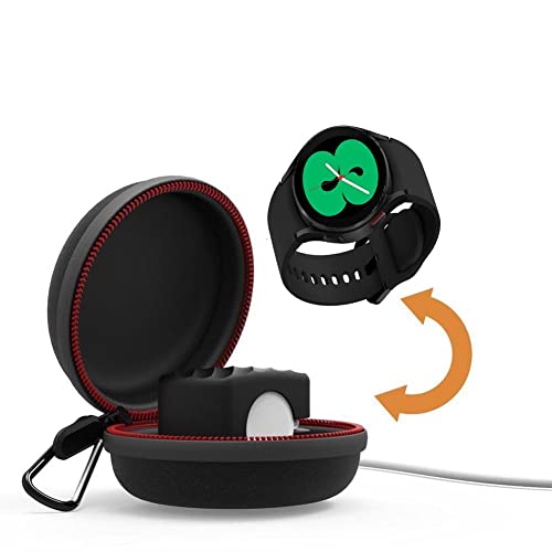 EMallee حامل شاحن EMallee Galaxy Watch 8 7، حقيبة سفر محمولة، علبة تخزين واقية وشاحن USB-C لسامسونج جالاكسي ووتش 8 7 ألترا 6 كلاسيك 5 برو 4 3 أكتيف 2 (شاحن متضمن) - Image 4