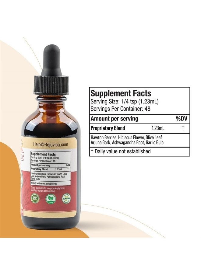 Rejuvica Health CardioVance - Heart Support Supplement - Liquid Delivery for Better Absorption - Hawthorne, Hibiscus, Arjuna, Olive Leaf & More!  - Image 4