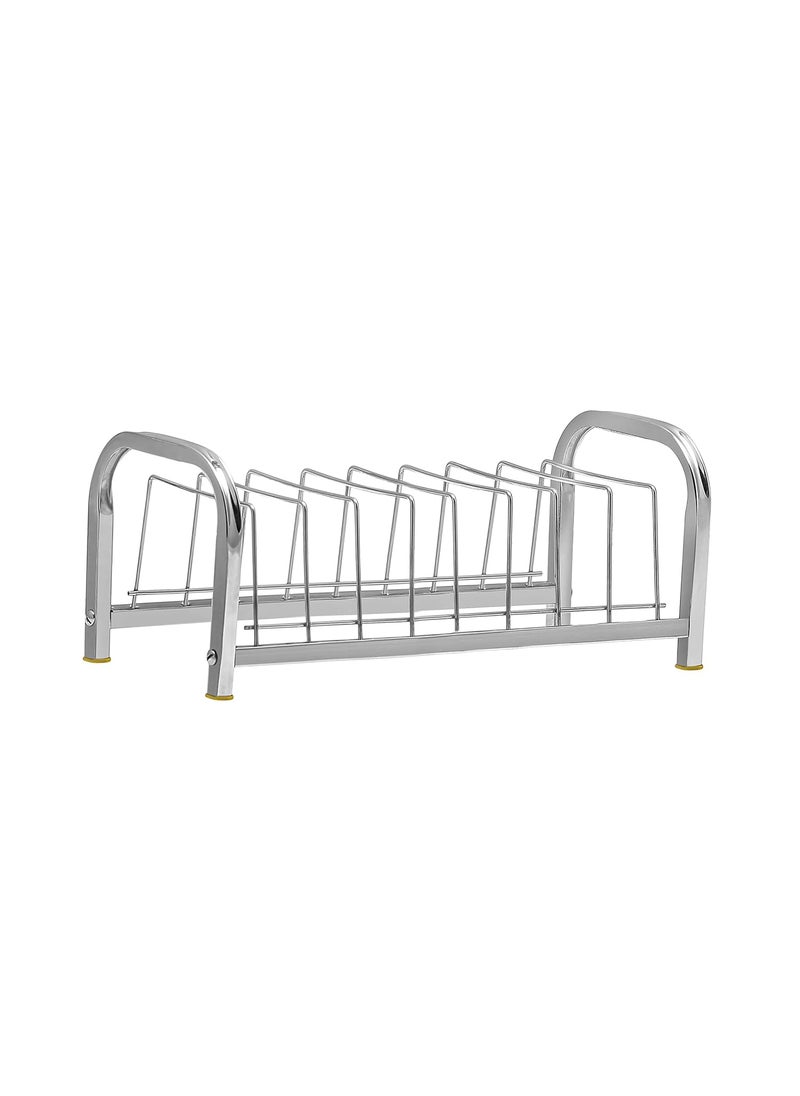 Palomino - PALOMINO High Grade Stainless Steel Plate Rack/Dish Rack/Plate Stand/Dish Stand/Utensil Rack/Chrome Plated (8 Plate) Plate Kitchen Rack Plate Kitchen Rack (Steel) - Image 1