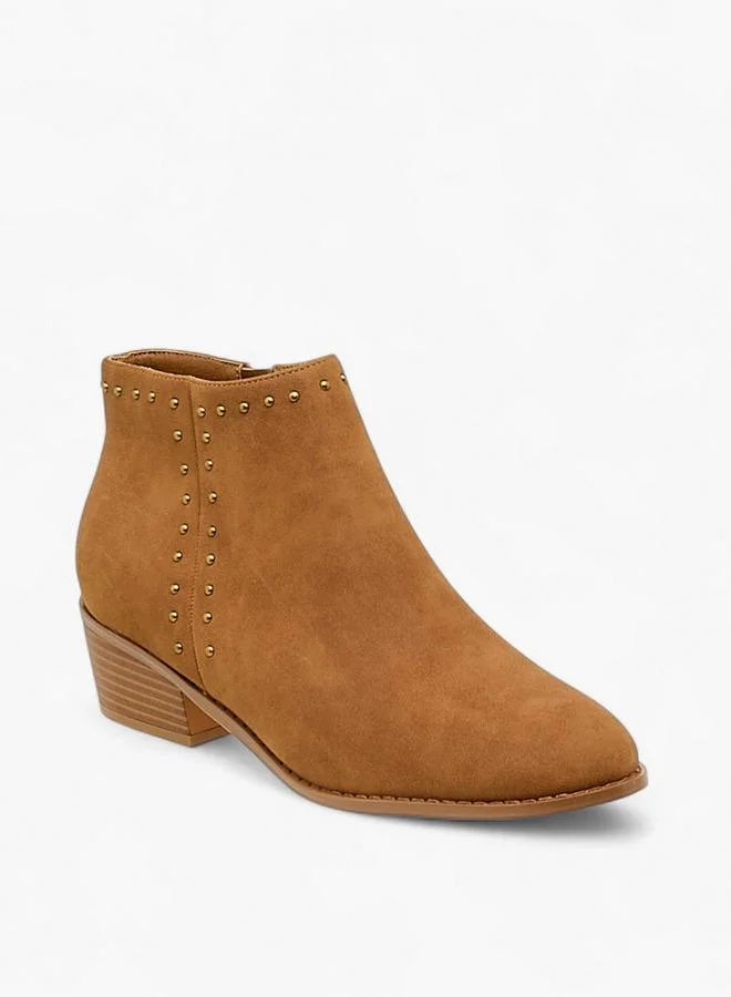 فلورا بيلا من شو إكسبرس Women's Block Heel Ankle Boots