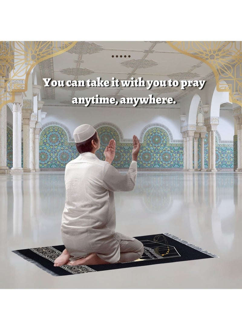 Home Smart Home Smart Children Prayer Mat Gift for Boys and Girls Folding Mat with Prayer Beads and Packaging Box Ideas for Ramadan Gift  - Image 4
