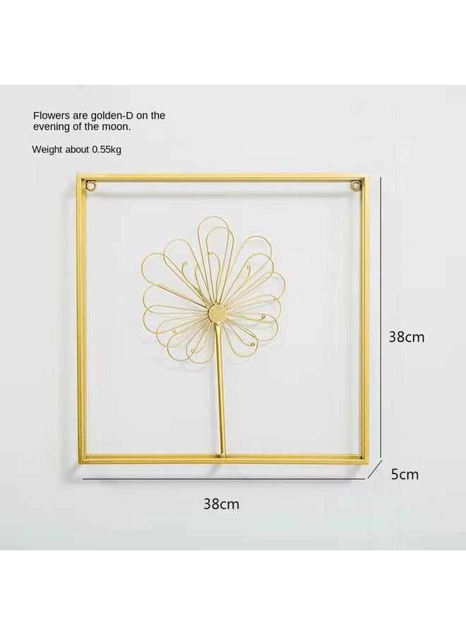 الأزرق جي دبليو يزود المصنع خلفية غرفة المعيشة الاسكندنافية الحديثة ، زخارف الحائط أريكة زخارف الجدار ، المعلقات الحديدية بالجملة - Image 5