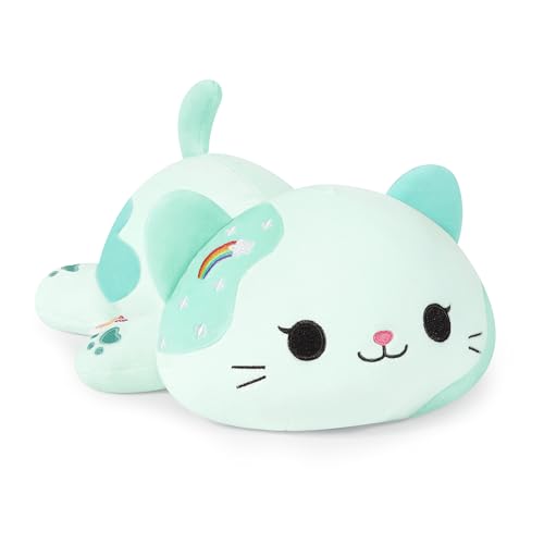 Onsoyours Original Rainbow Cat Plush 13 Inch Kitty Plushies Toy Blue Cat Kitten Stuffed Animal Soft Pillow Kawaii Plushie Gift for Kids Adults Rainbow Cat 13 - Image 1