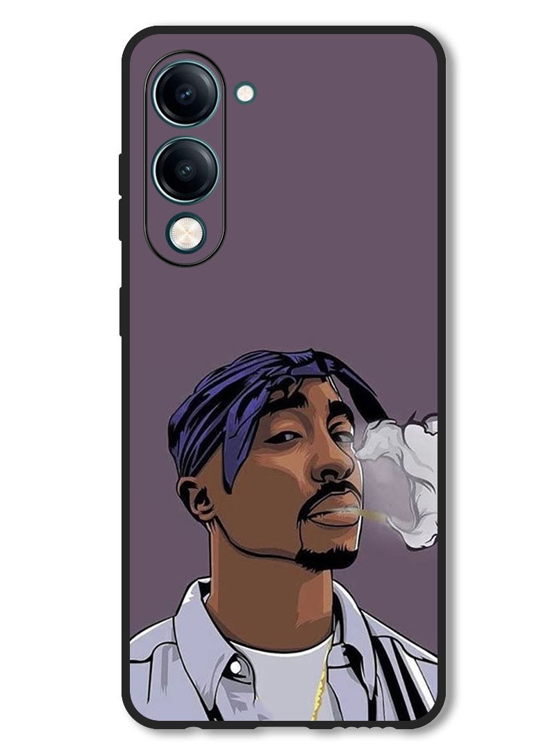 Theodor Case Compatible with Vivo Y29s Protection Shockproof Bumper Cover Tupac - Image 1
