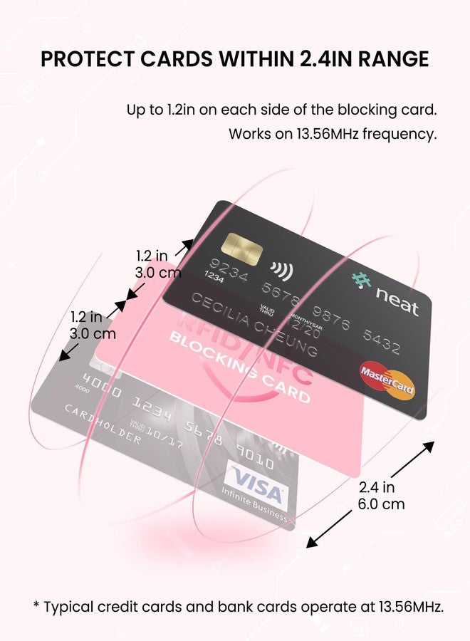 WHonor pink rfid blocking card for women, Pink - Image 4