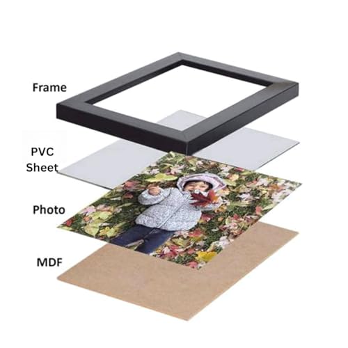 EasyGoods Photo Frame for Wall Decoration - Black, A4 Picture Frame, Display Pictures Frames, Wall Gallery Poster Frame, A4 Size Frame Set of 1 - Image 3