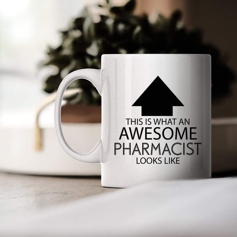 MP Shop Inc Funny Occupation Coffee Mug - This is What an Awesome Pharmacist Looks Like - Inspirational Sarcasm Birthday Christmas Humor Gift Idea Novelty Tea Cup for Coworker Friend Men Women Adult - Image 5