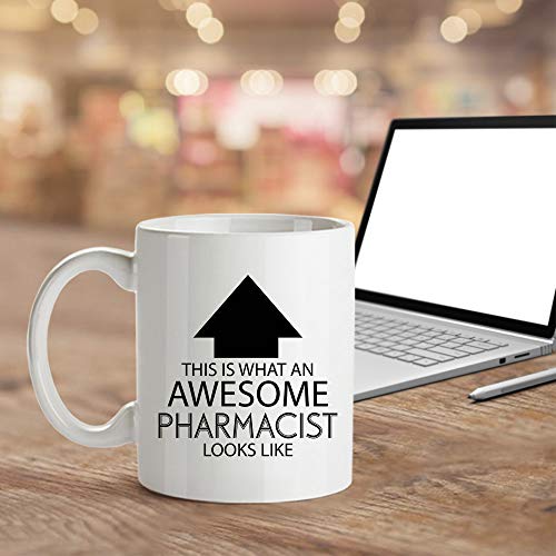 MP Shop Inc Funny Occupation Coffee Mug - This is What an Awesome Pharmacist Looks Like - Inspirational Sarcasm Birthday Christmas Humor Gift Idea Novelty Tea Cup for Coworker Friend Men Women Adult - Image 4