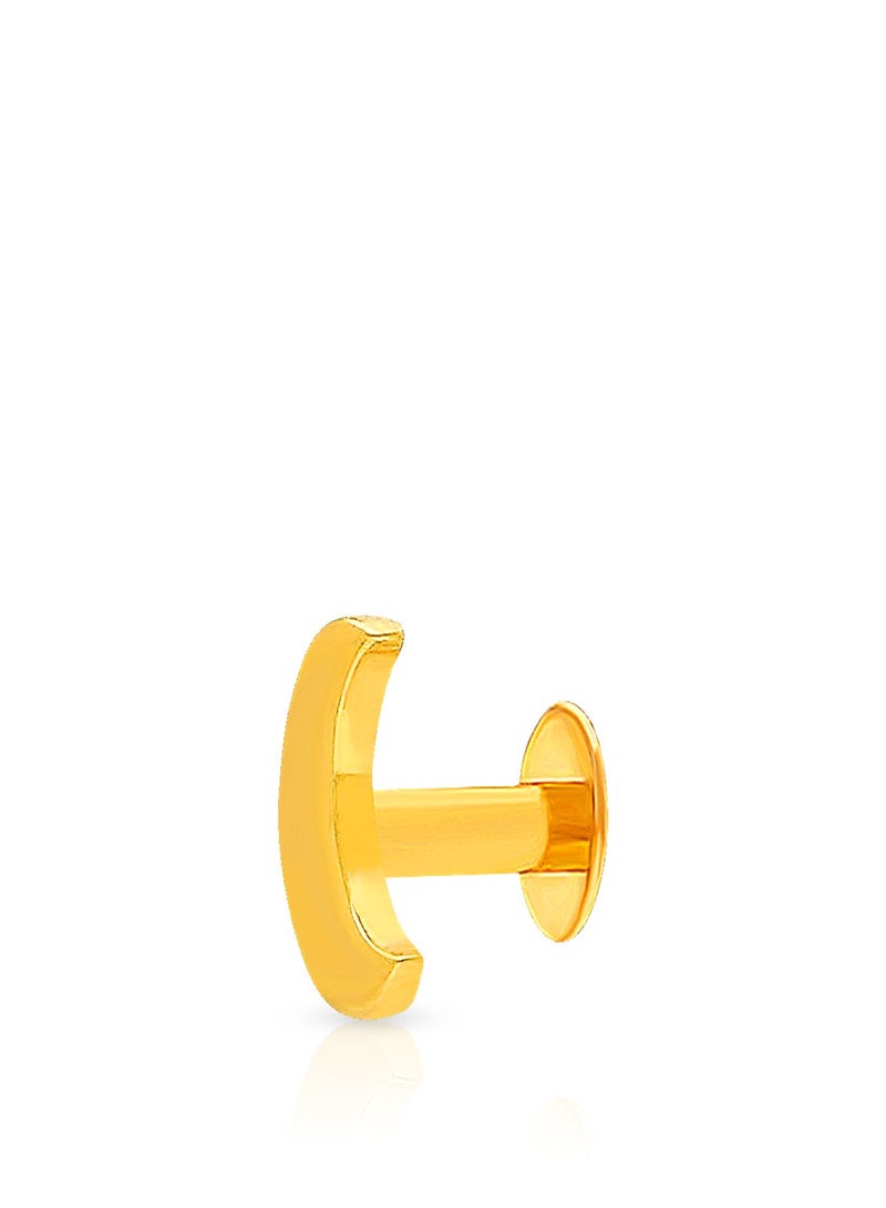 Malabar Gold and Diamonds 22 Karat 916 Purity Screw Nosepin for Women DZNP088Y - Image 1