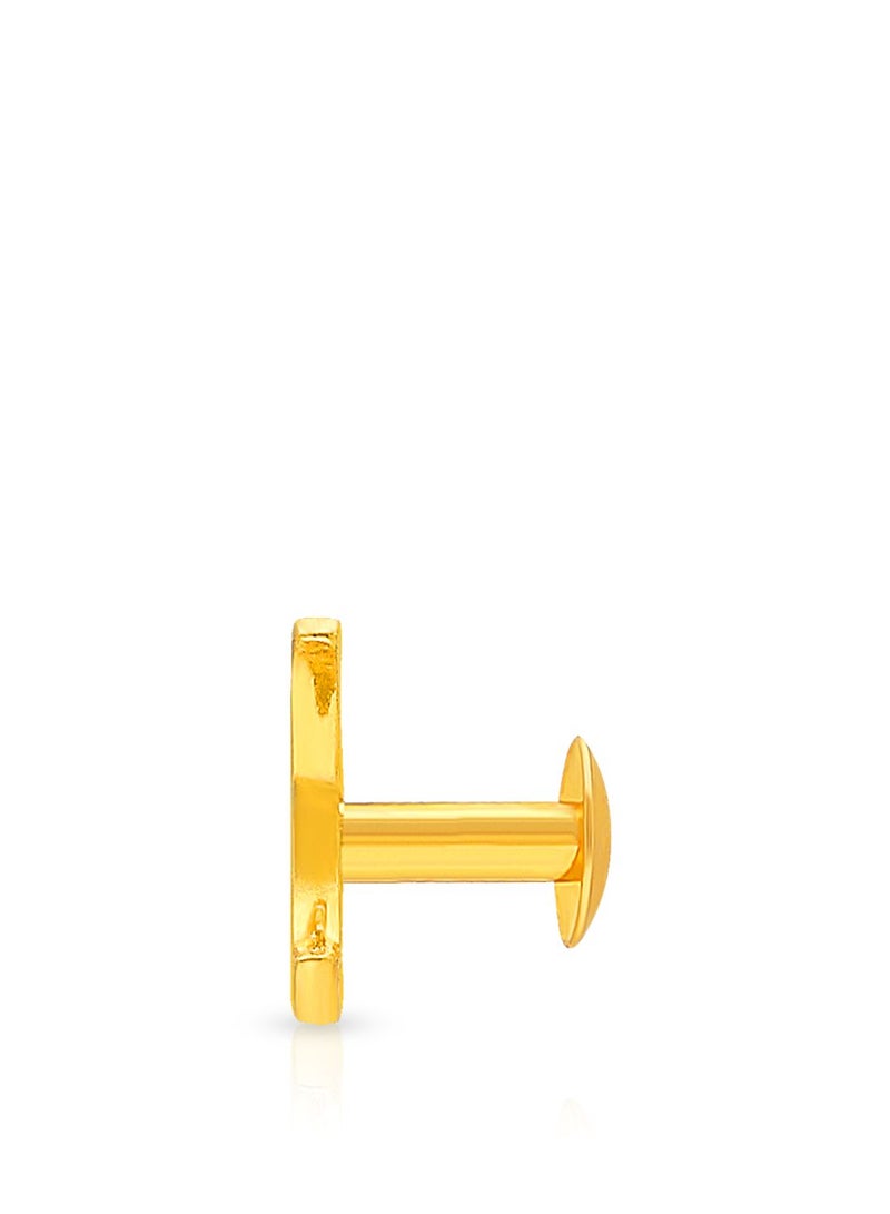 Malabar Gold and Diamonds 22 Karat 916 Purity Screw Nosepin for Women DZNP088Y - Image 3