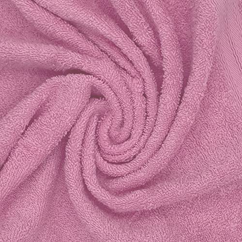 Sassoon Anatolia 100% Cotton 2 Piece Large Bath Towel 500 GSM (Pink-Teal – 60X120 cms) – Extra Soft, Quick Drying & Super Absorbent Bath Towel for Men/Women - Image 3