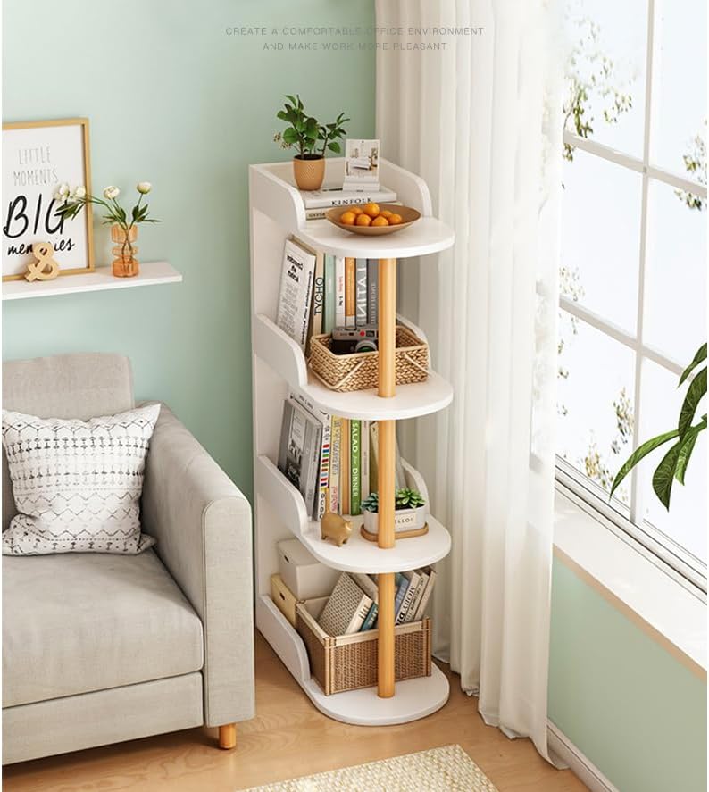 Fohome 4 Tier Bookshelf, Book Shelf Storage Organizer, Freestanding Bookcase, Modern Book Shelf for Bedroom, Living Room and Home Office, Easy to Assemble - Image 4